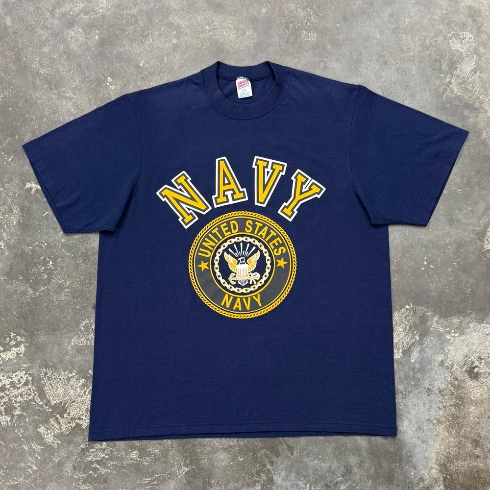 Vintage US Navy Single Stitch Soffe USA Made XL Crewneck Tee